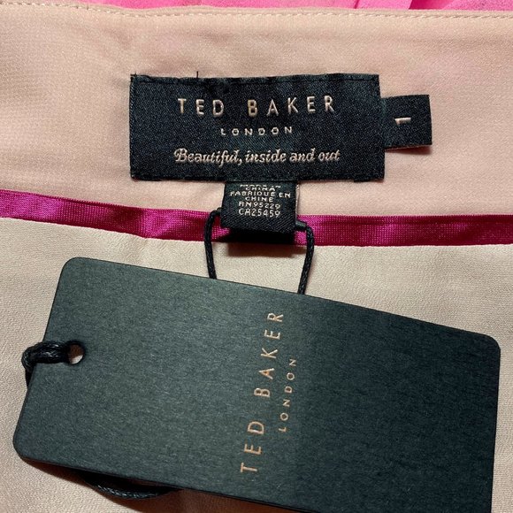 TED BAKER Petrus Color Block Pleated Maxi Skirt - Picture 4 of 5